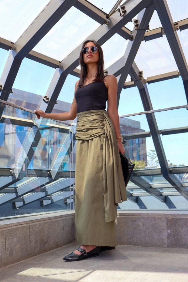 Ruffles Skirt in Olive