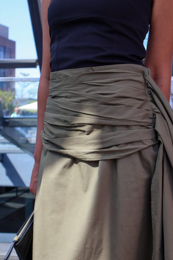 Ruffles Skirt in Olive - Image 5
