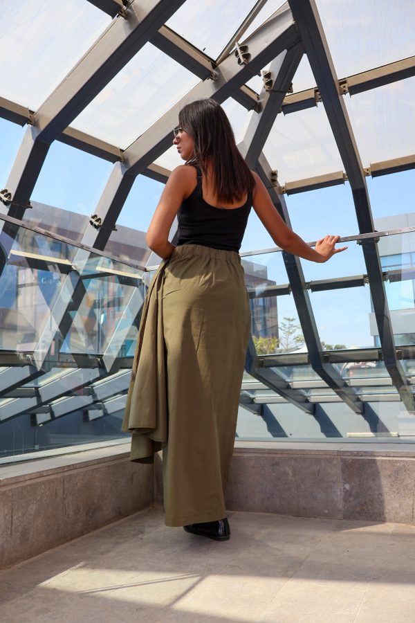 Ruffles Skirt in Olive - Image 4