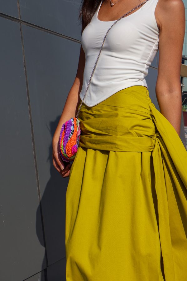 Ruffles Skirt in Lime - Image 3