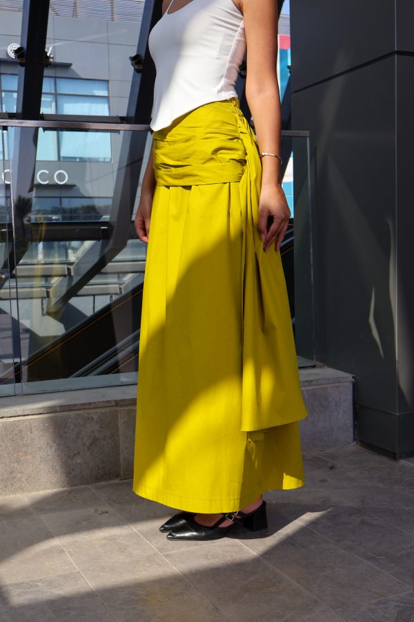 Ruffles Skirt in Lime - Image 2