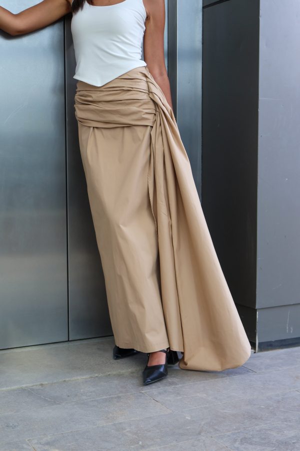 Ruffles Skirt in Beige - Image 5