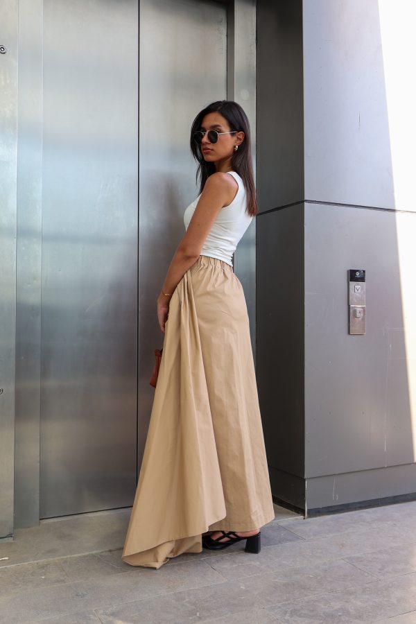 Ruffles Skirt in Beige - Image 3