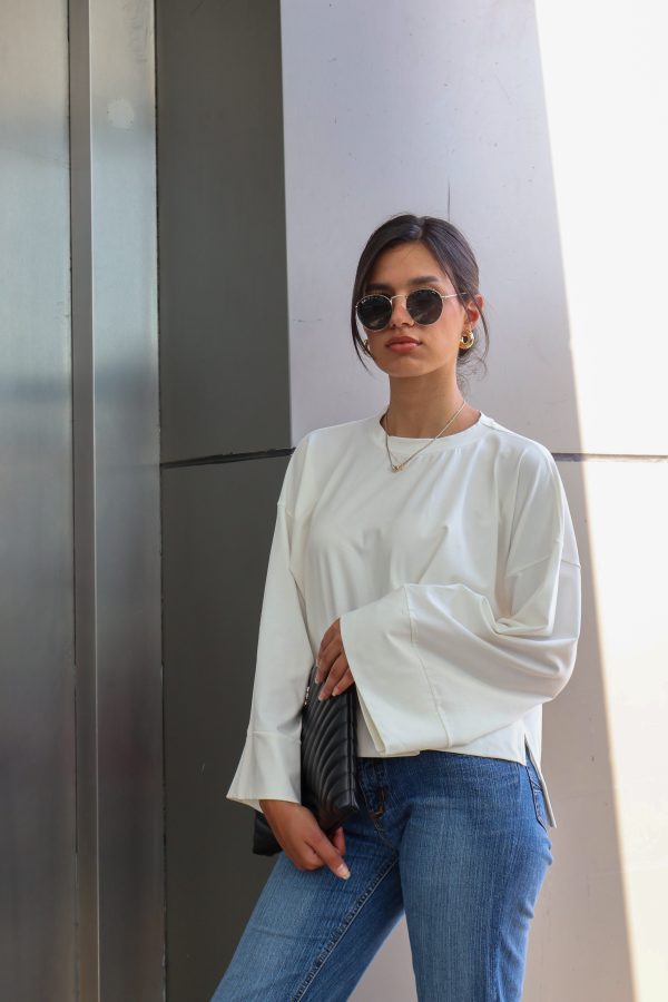 Cropped Basic in White - Image 3