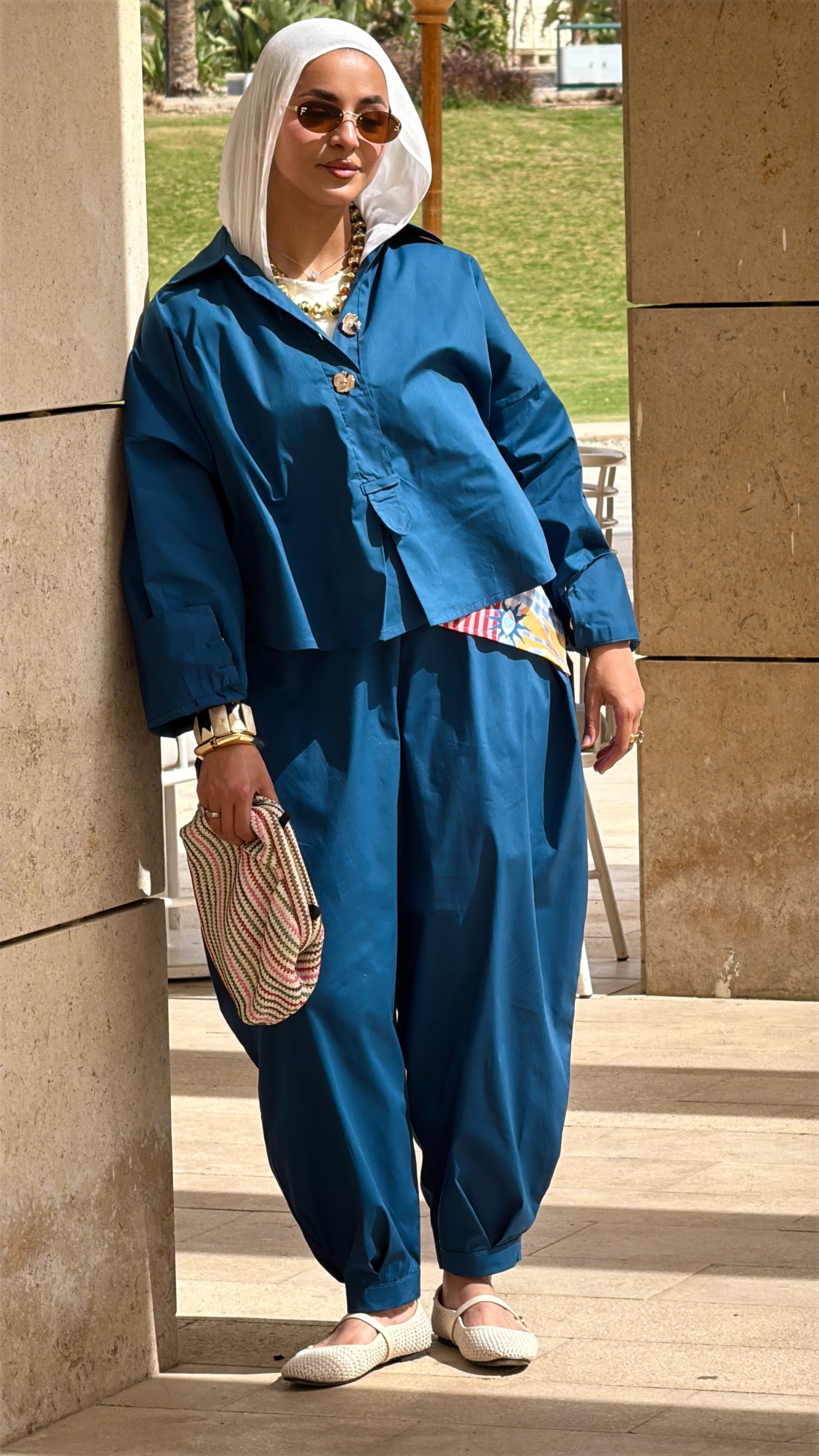 Oasis Set in Petrol Blue - Image 2