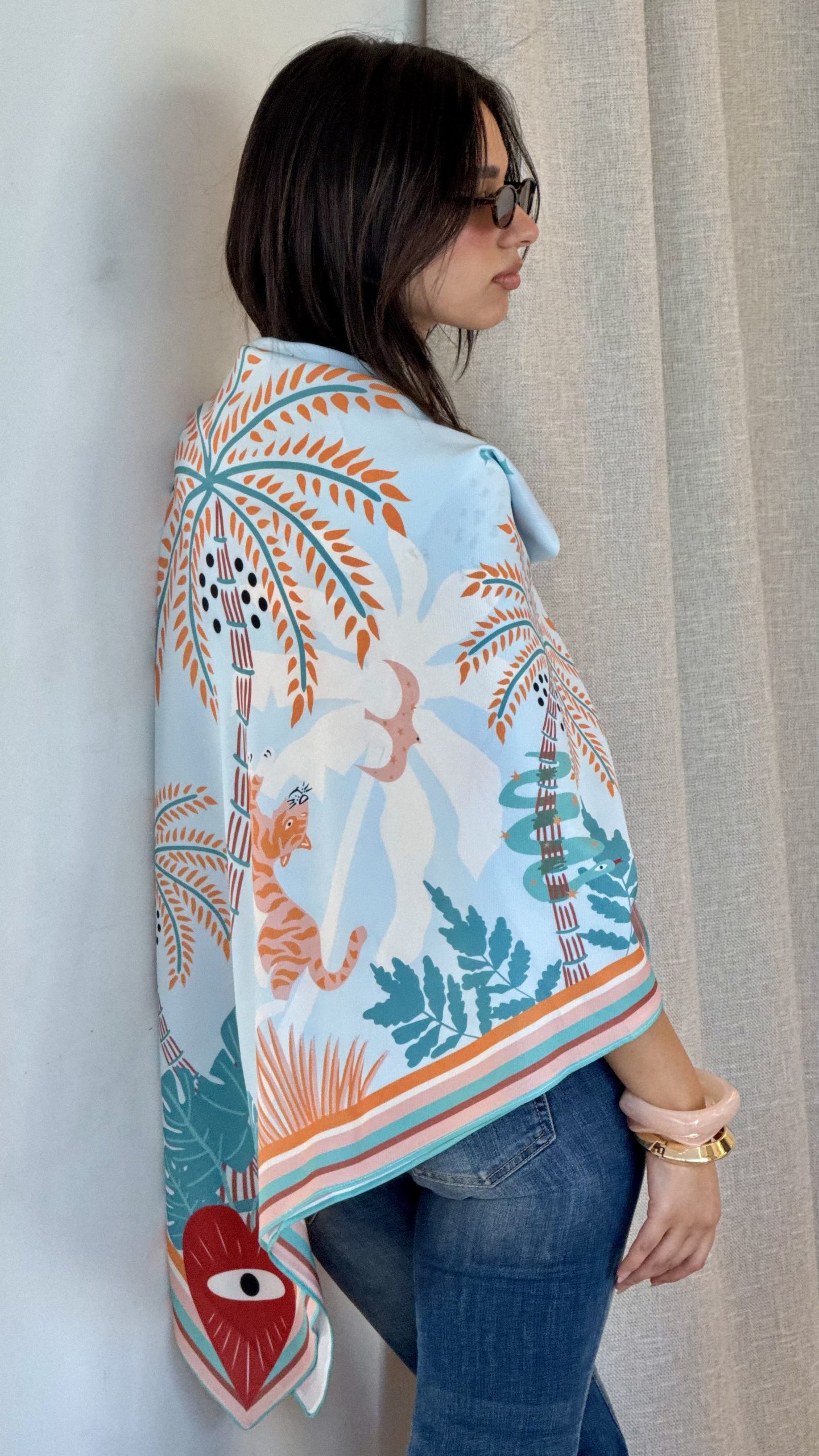 Palm Tree Summer Scarf