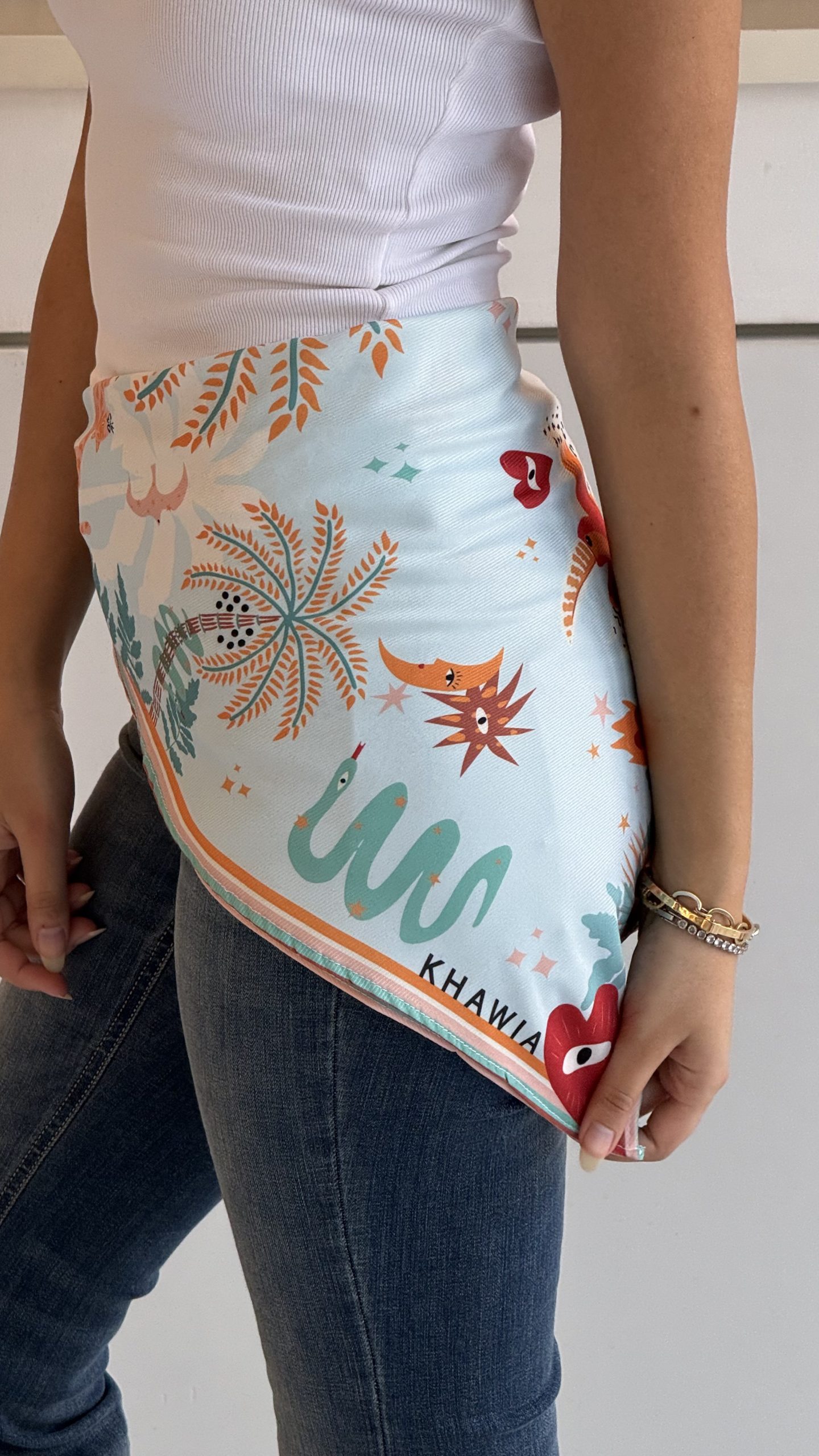 Palm Tree Summer Scarf - Image 9