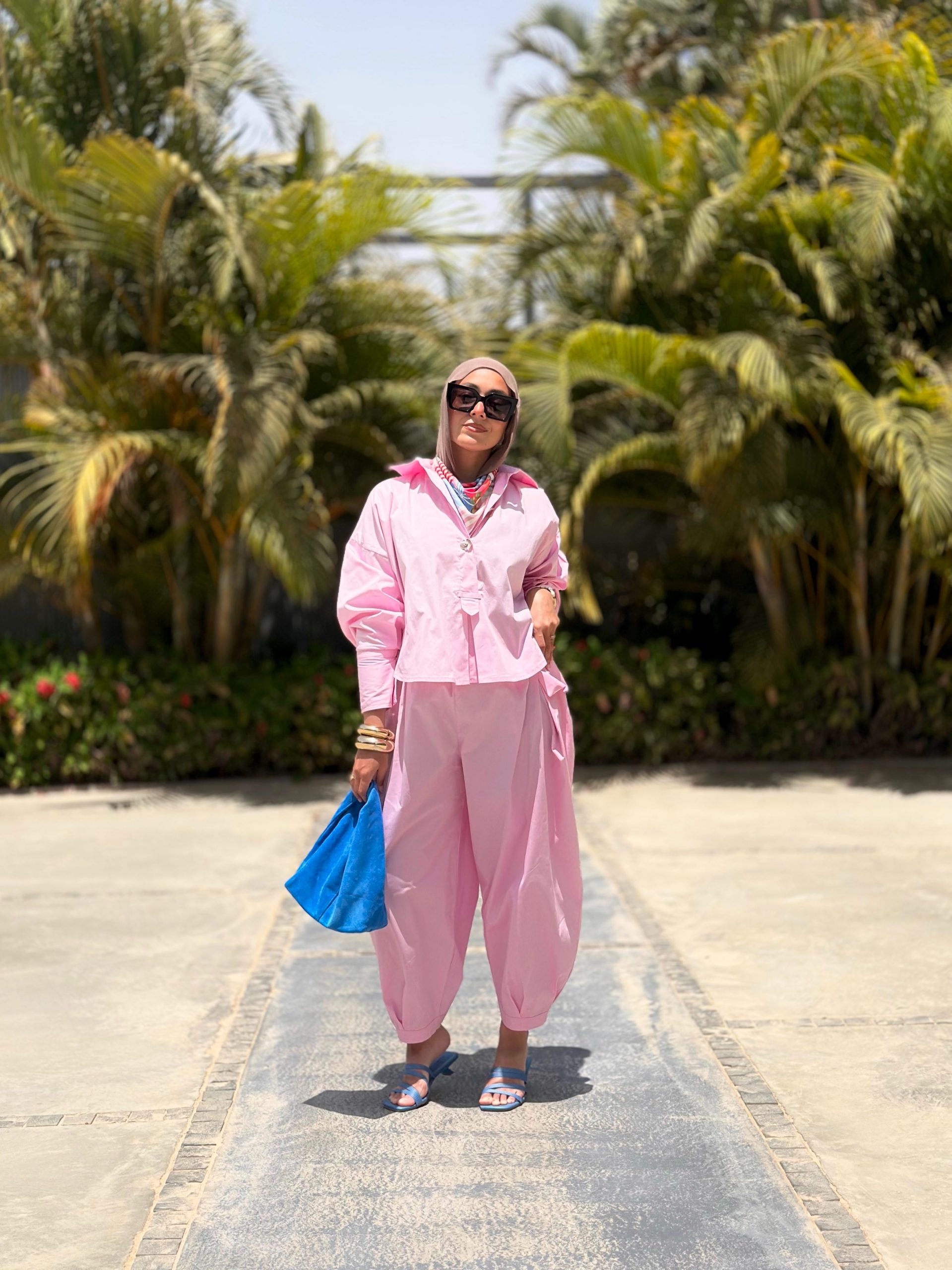 Oasis Set in Blush Pink